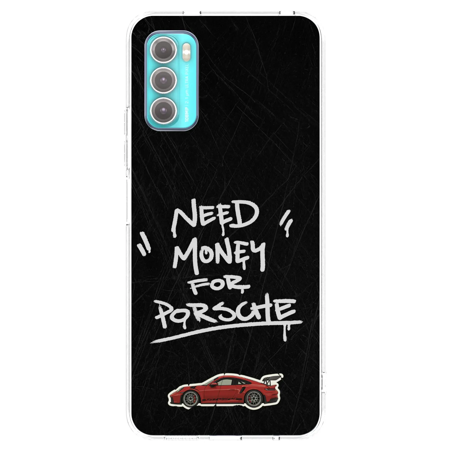 Picasee silikonski prozorni ovitek za Motorola Moto G60 - Dark Racer