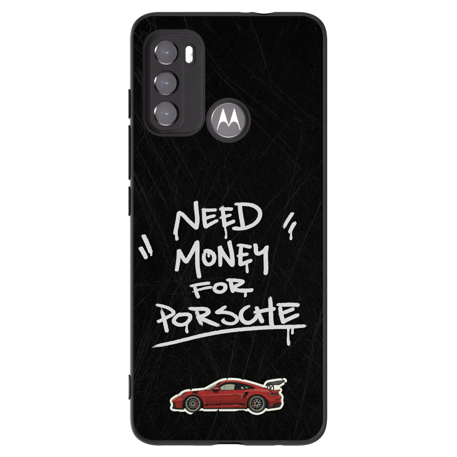 Picasee silikonski črni ovitek za Motorola Moto G60 - Dark Racer