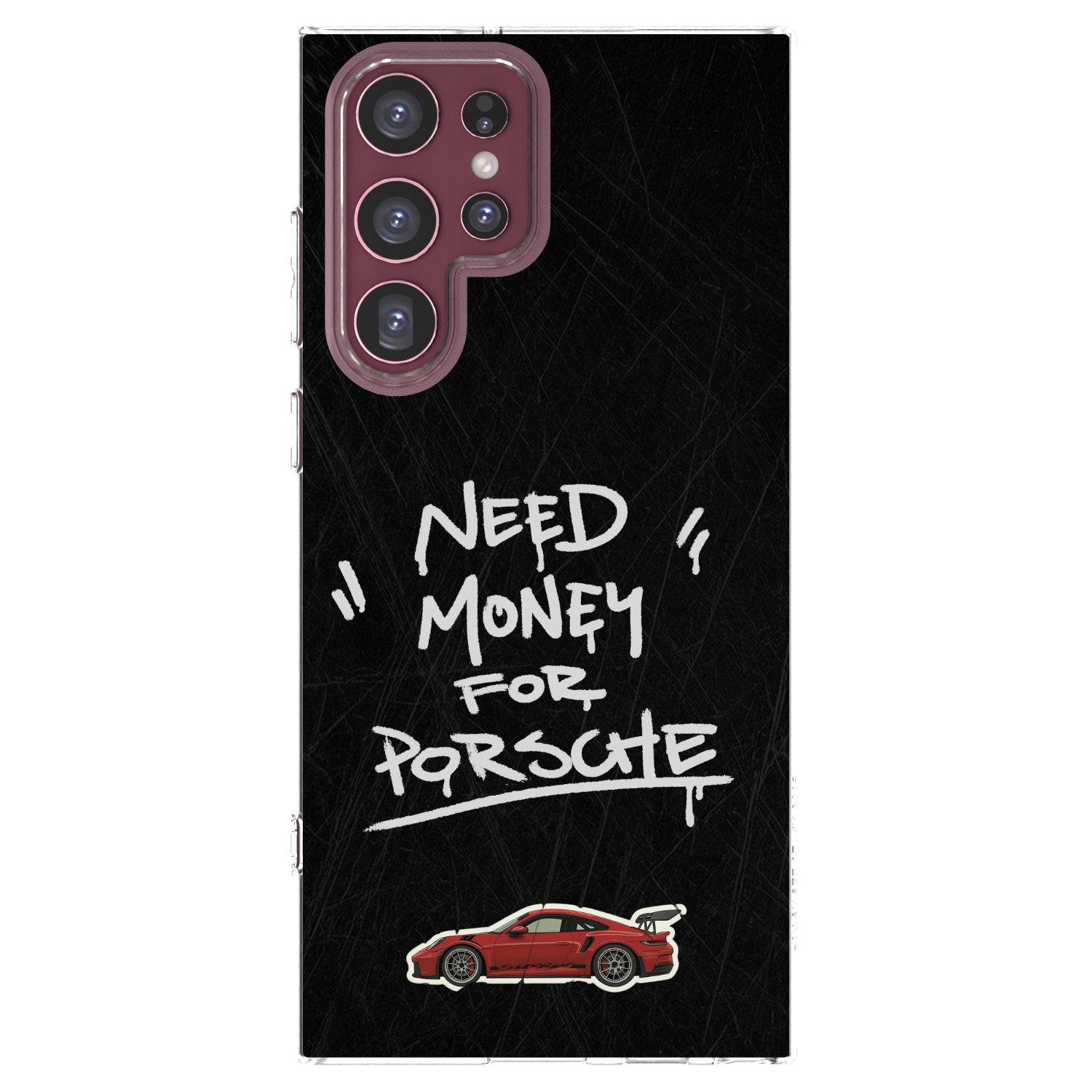 Picasee silikonski prozorni ovitek za Samsung Galaxy S22 Ultra 5G - Dark Racer