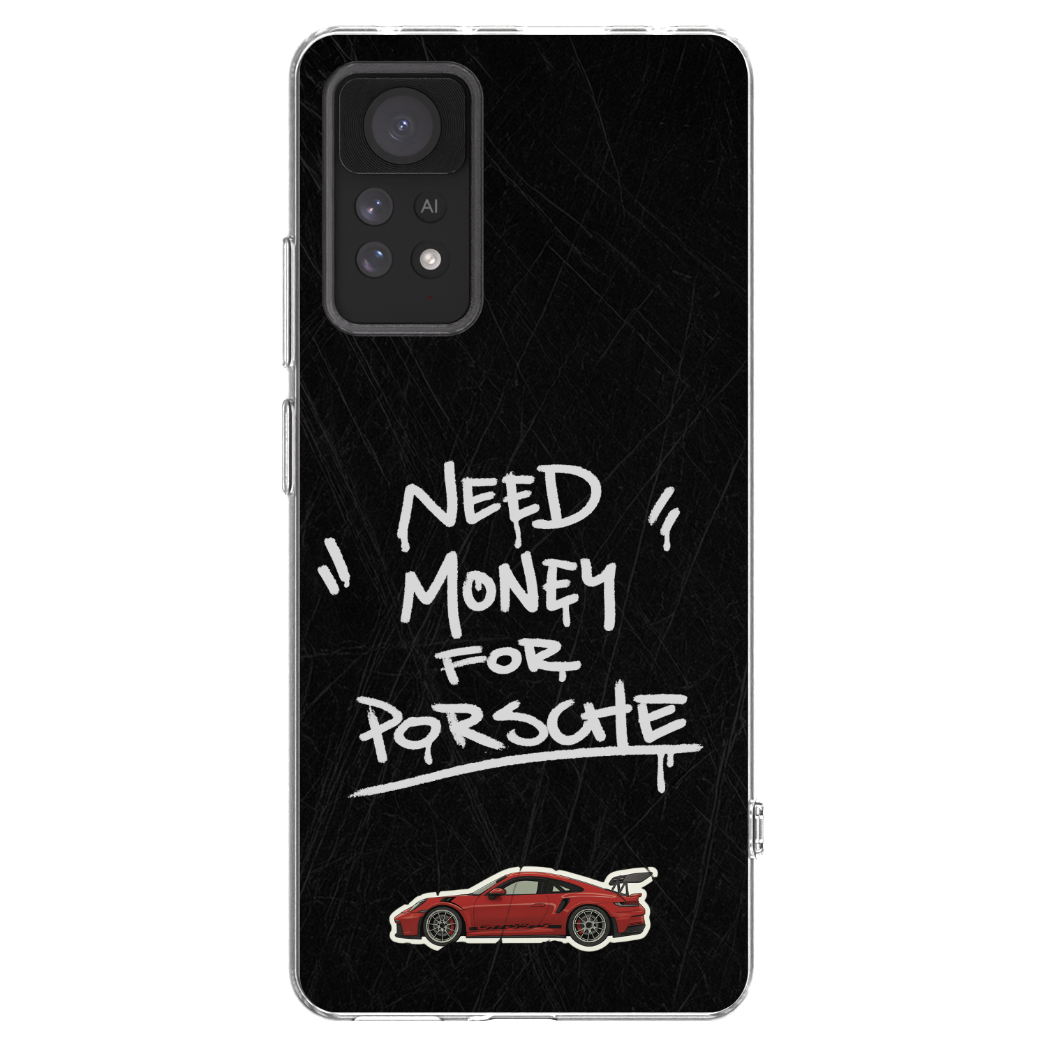 Picasee silikonski prozorni ovitek za Xiaomi Redmi Note 11 Pro 5G - Dark Racer