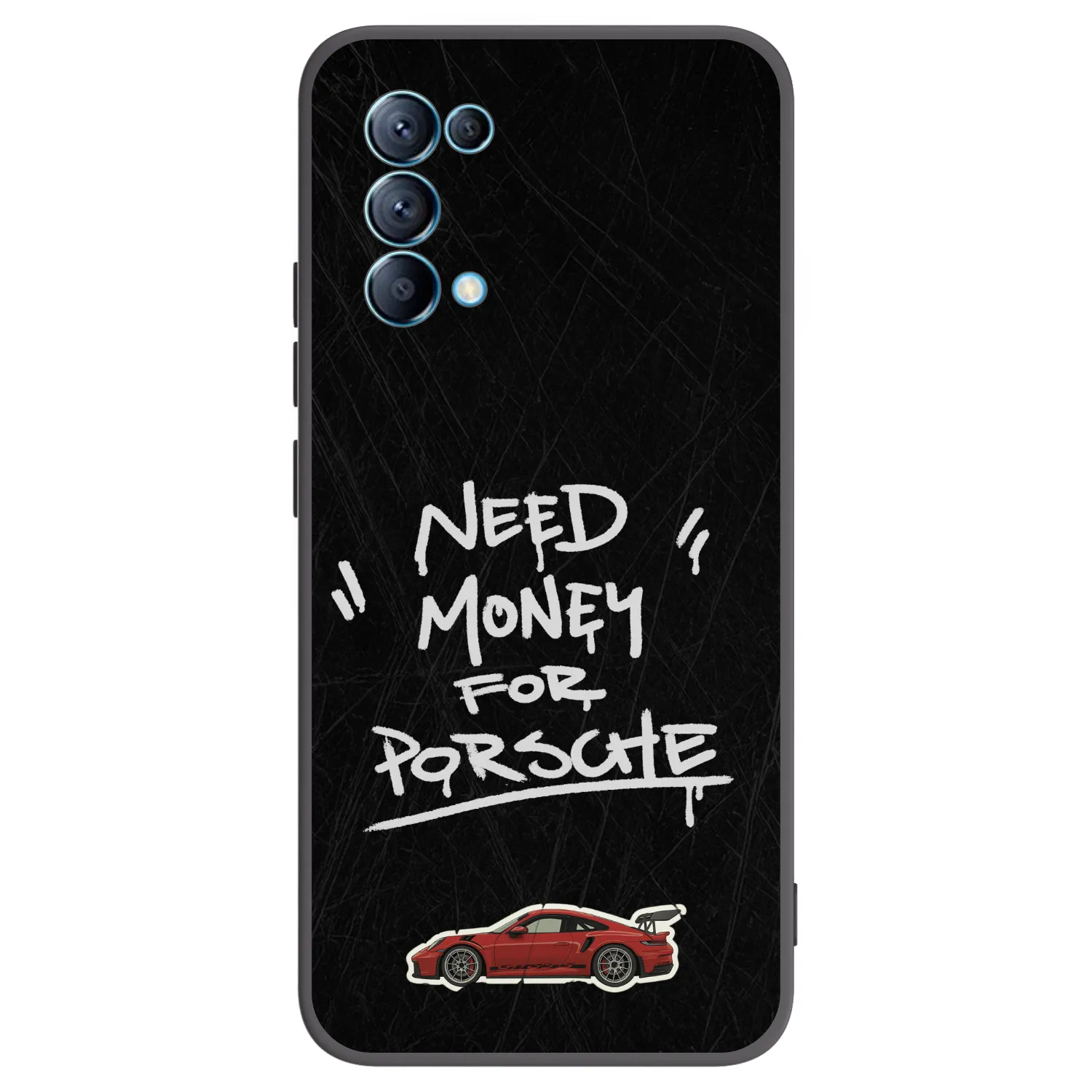 Picasee silikonski črni ovitek za OPPO Reno 5 5G - Dark Racer