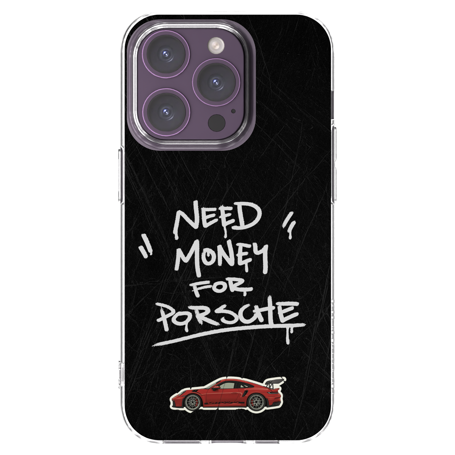 Picasee silikonski prozorni ovitek za Apple iPhone 14 Pro - Dark Racer