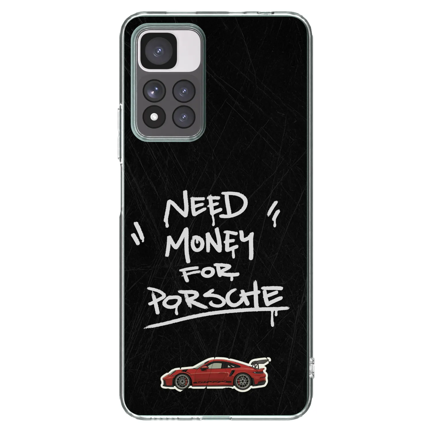 Picasee silikonski prozorni ovitek za Xiaomi Redmi Note 11 Pro+ 5G - Dark Racer