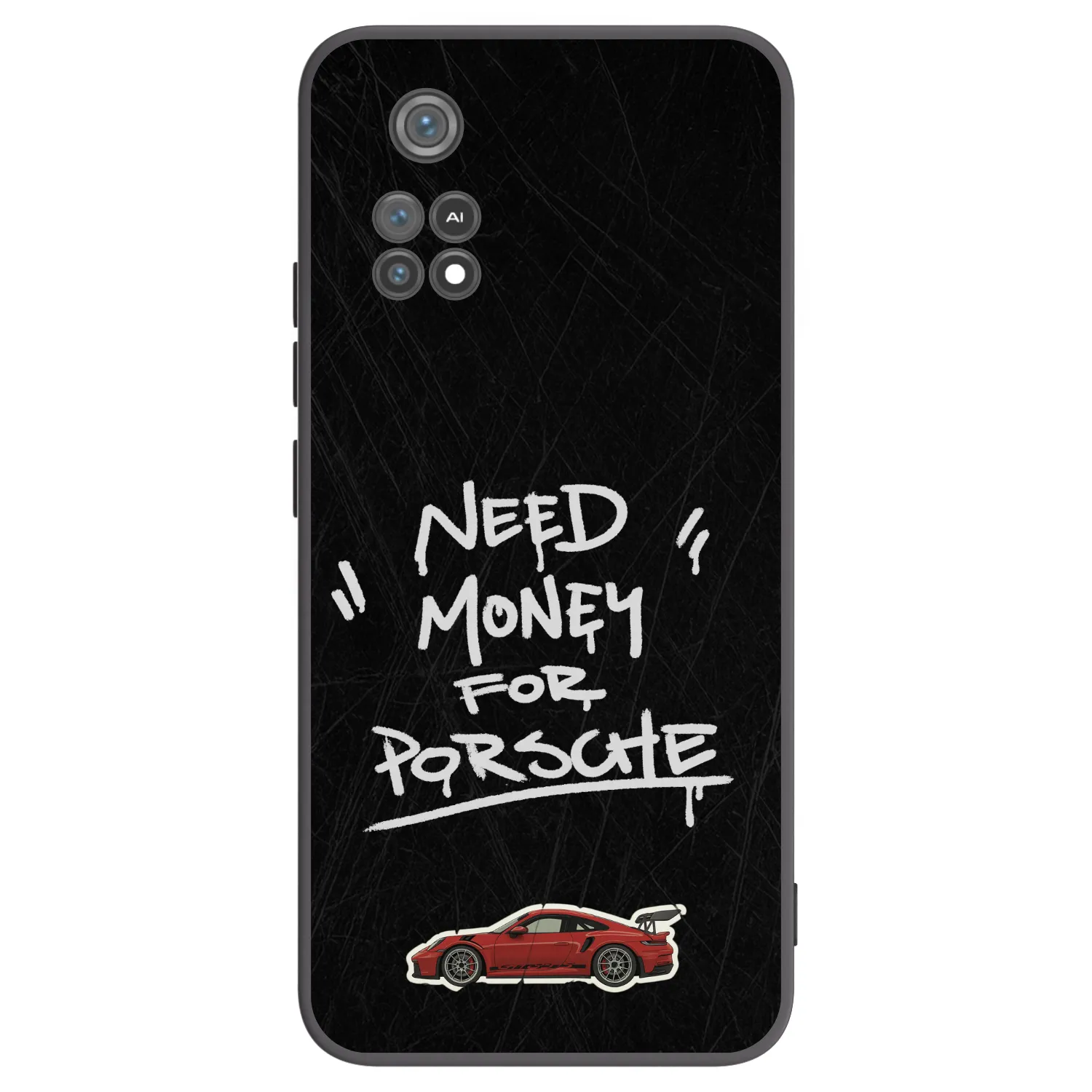 Picasee silikonski črni ovitek za Xiaomi Poco M4 Pro - Dark Racer