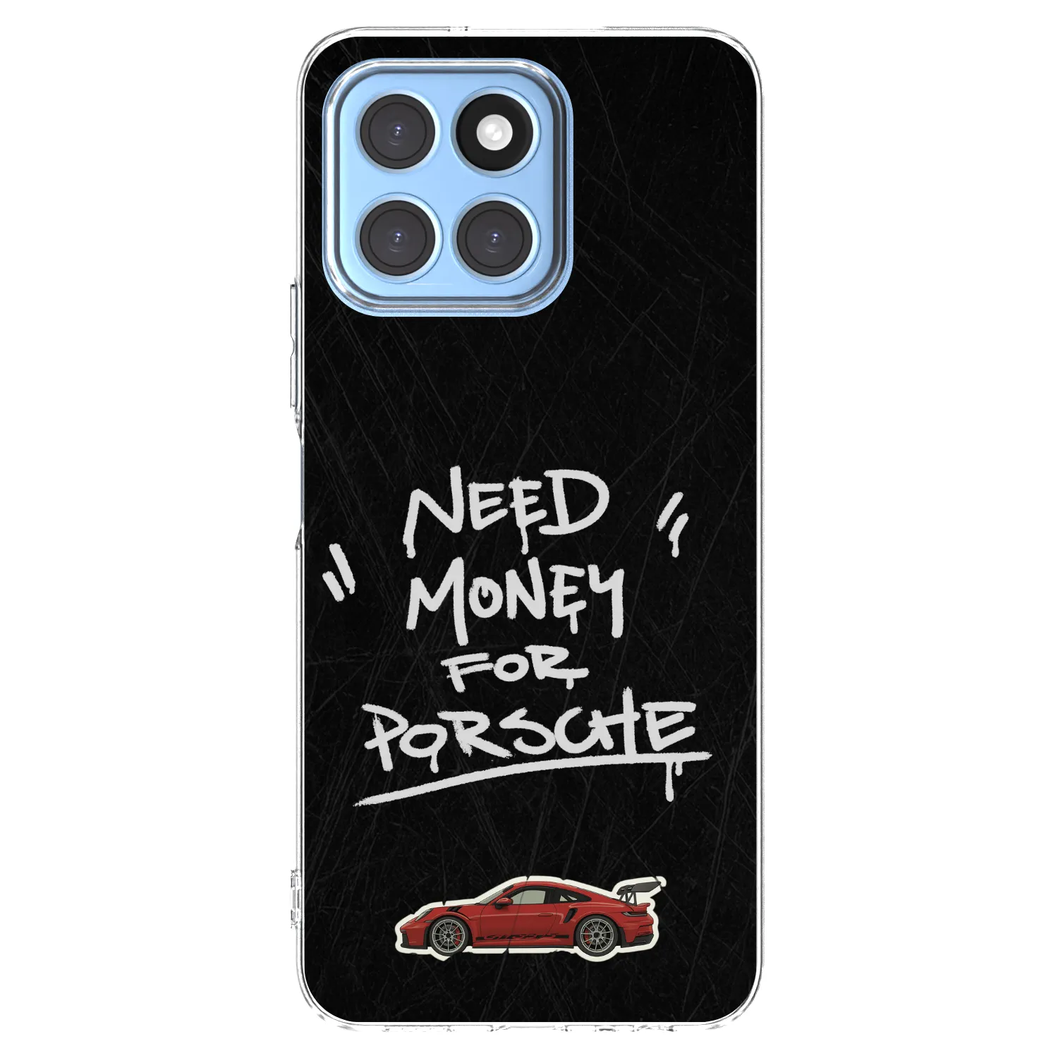 Picasee silikonski prozorni ovitek za Honor X8 5G - Dark Racer