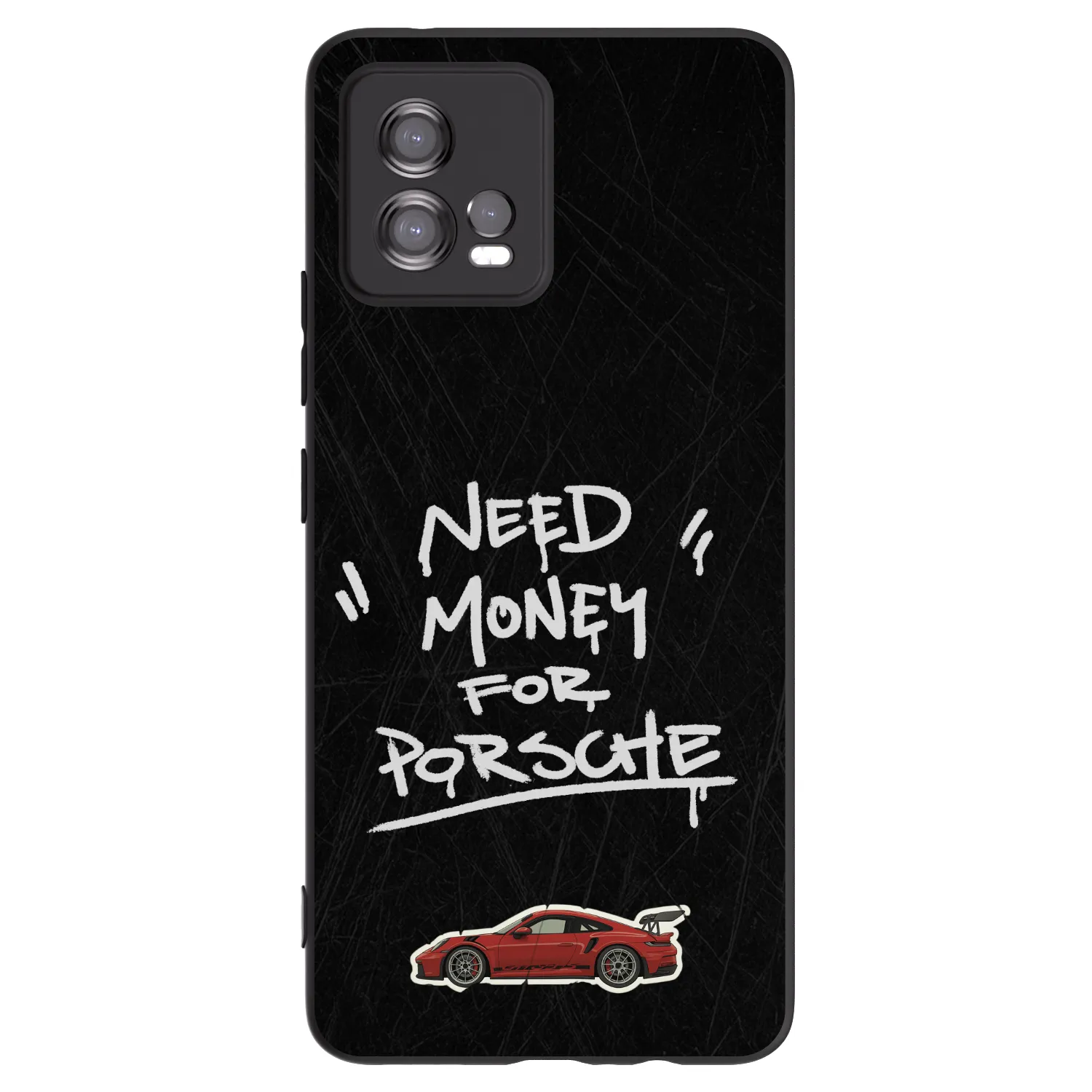 Picasee silikonski črni ovitek za Motorola Moto G72 - Dark Racer