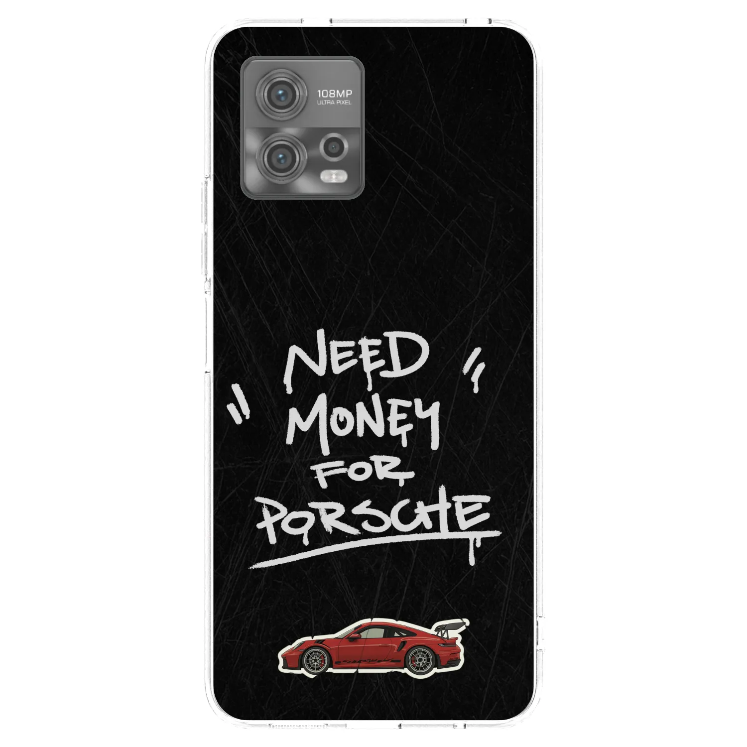 Picasee silikonski prozorni ovitek za Motorola Moto G72 - Dark Racer