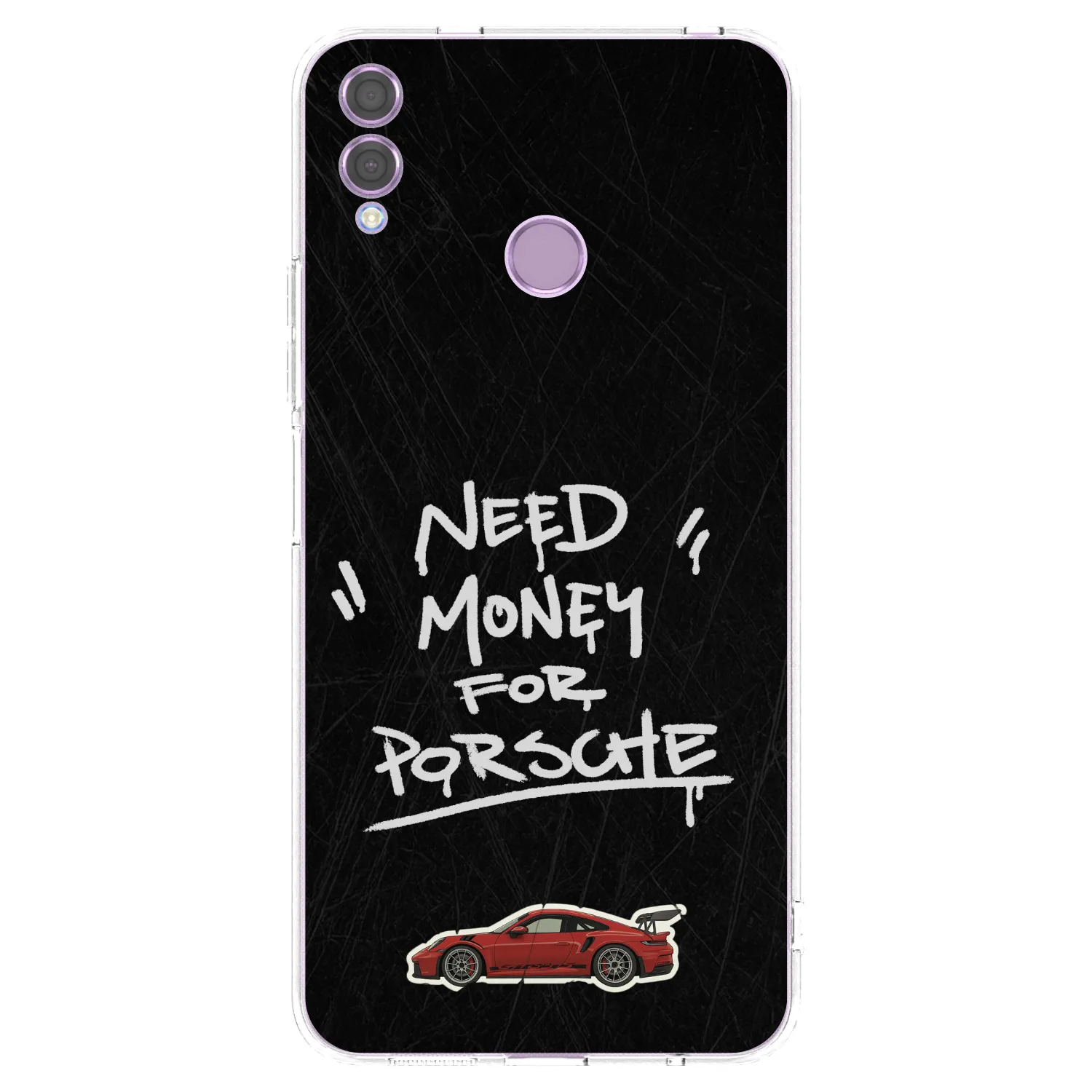 Picasee silikonski prozorni ovitek za Honor 8X - Dark Racer