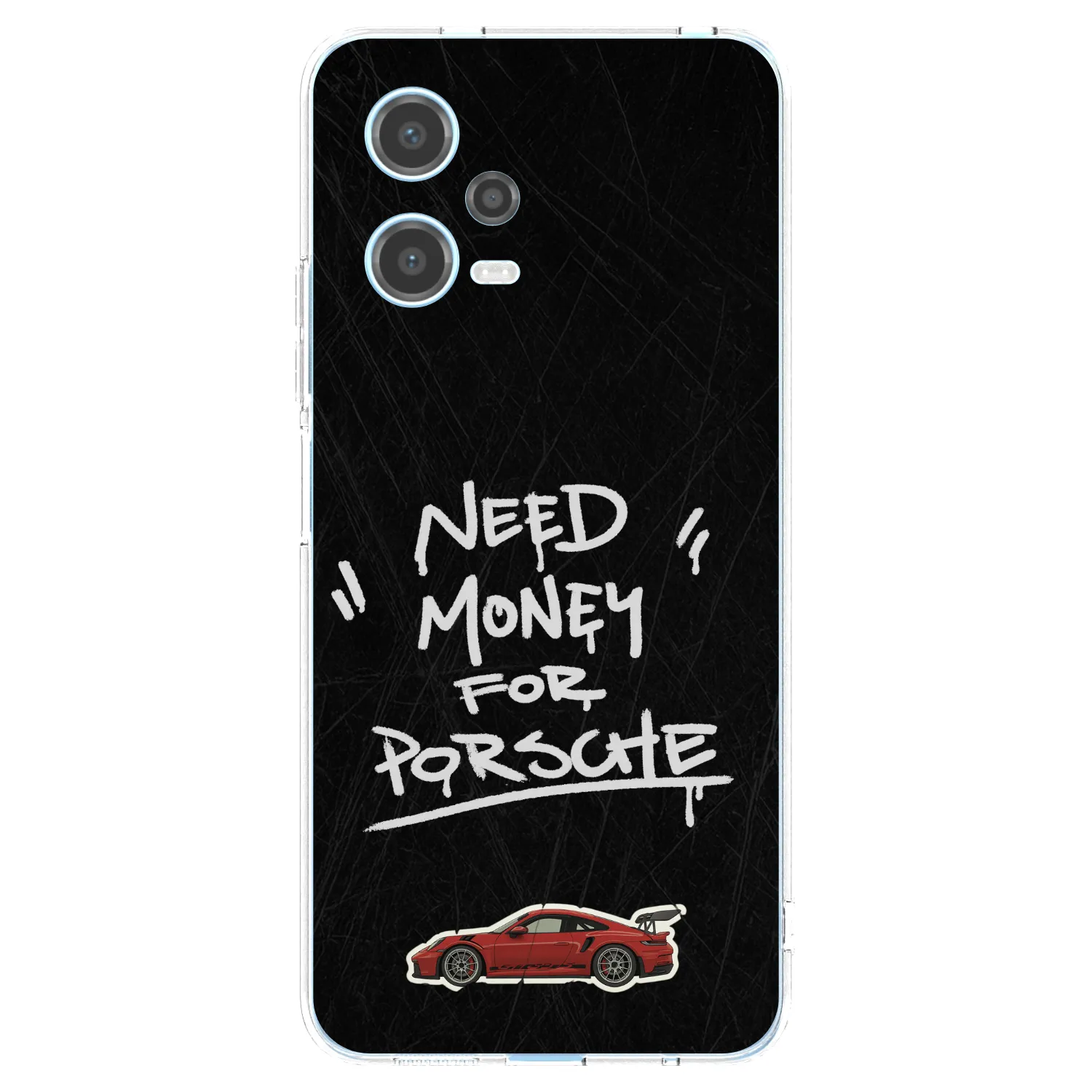 Picasee silikonski prozorni ovitek za Xiaomi Redmi Note 12 5G - Dark Racer