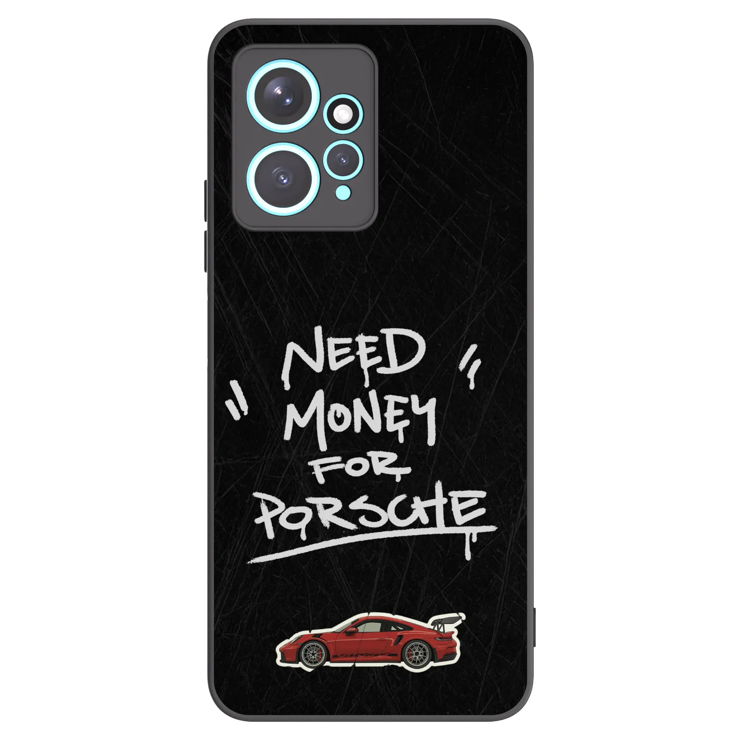 Picasee silikonski črni ovitek za Xiaomi Redmi Note 12 4G - Dark Racer