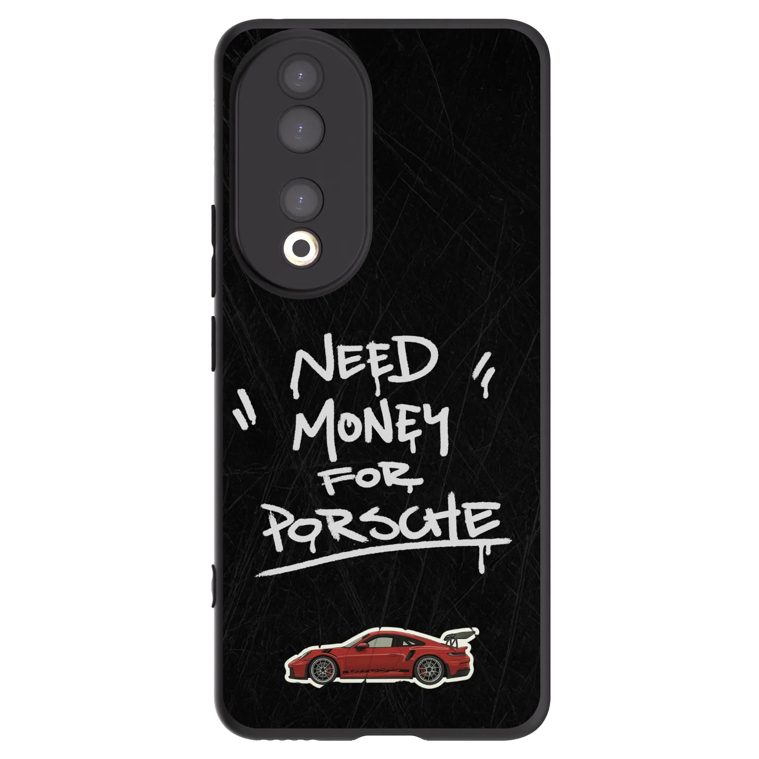 Picasee silikonski črni ovitek za Honor 90 5G - Dark Racer