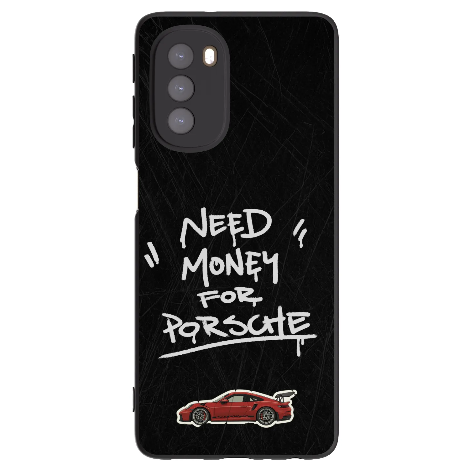 Picasee silikonski črni ovitek za Motorola Moto G51 - Dark Racer