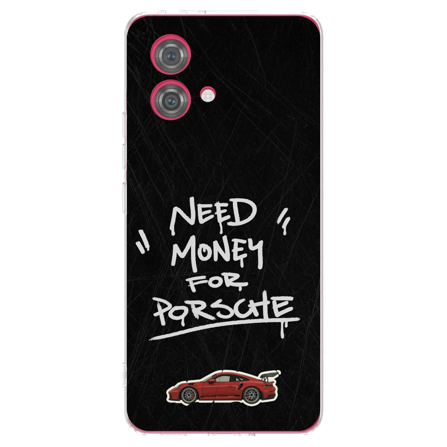 Picasee silikonski prozorni ovitek za Motorola Moto G84 5G - Dark Racer