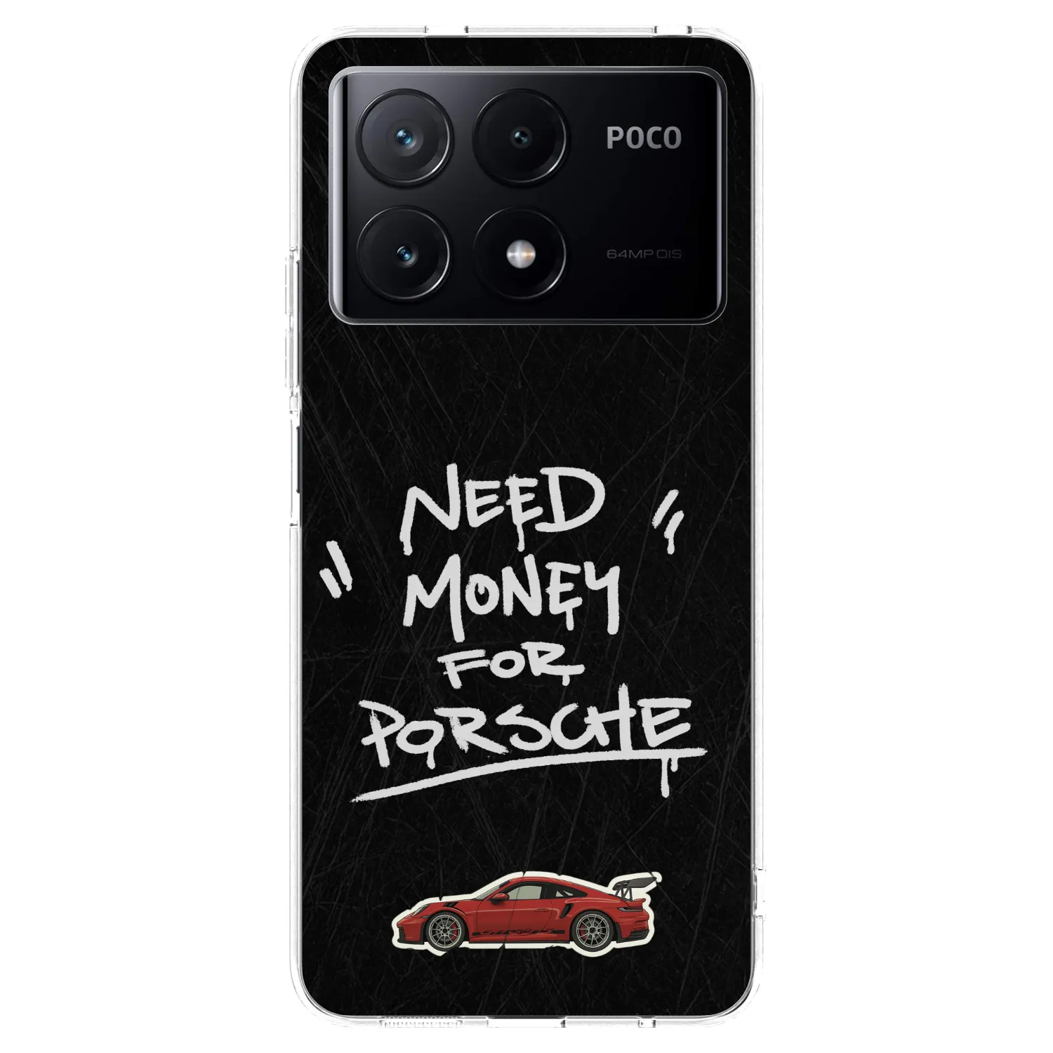 Picasee silikonski prozorni ovitek za Xiaomi Poco X6 Pro - Dark Racer