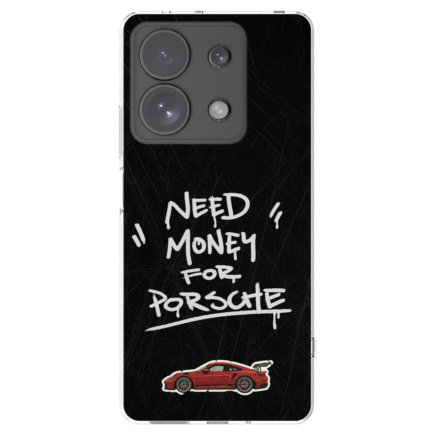 Picasee silikonski prozorni ovitek za Xiaomi Redmi Note 13 Pro 4G - Dark Racer