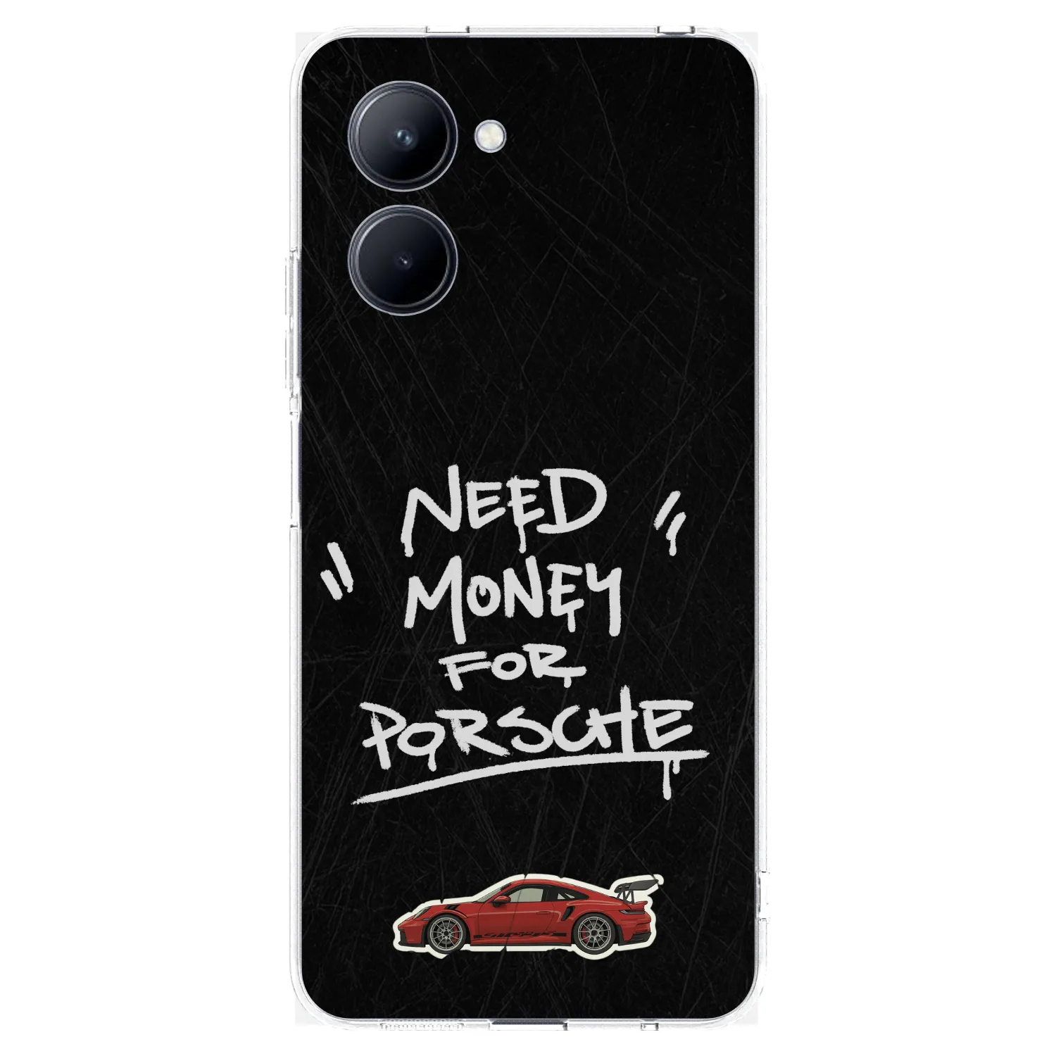 Picasee silikonski prozorni ovitek za Realme C33 (2023) - Dark Racer
