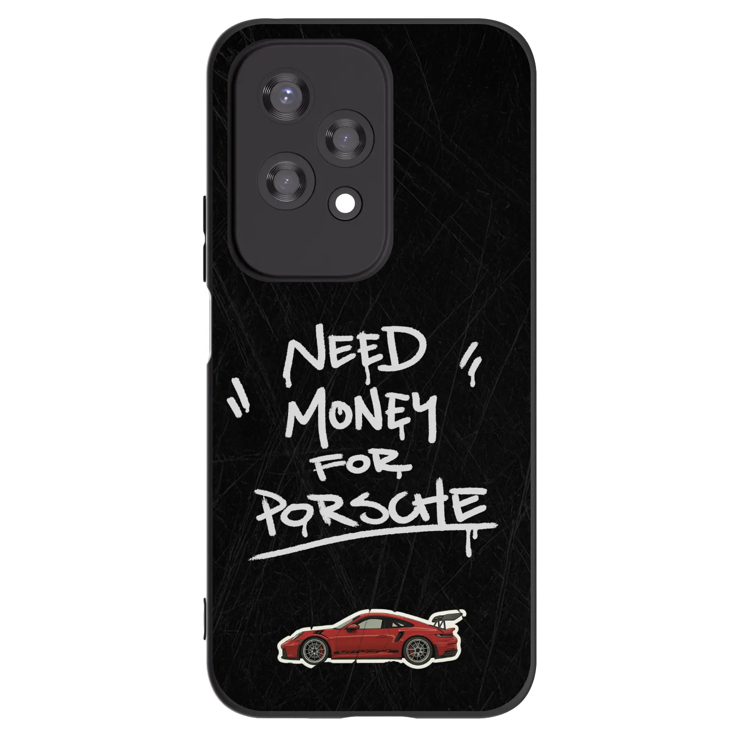 Picasee silikonski črni ovitek za Honor 200 Lite - Dark Racer
