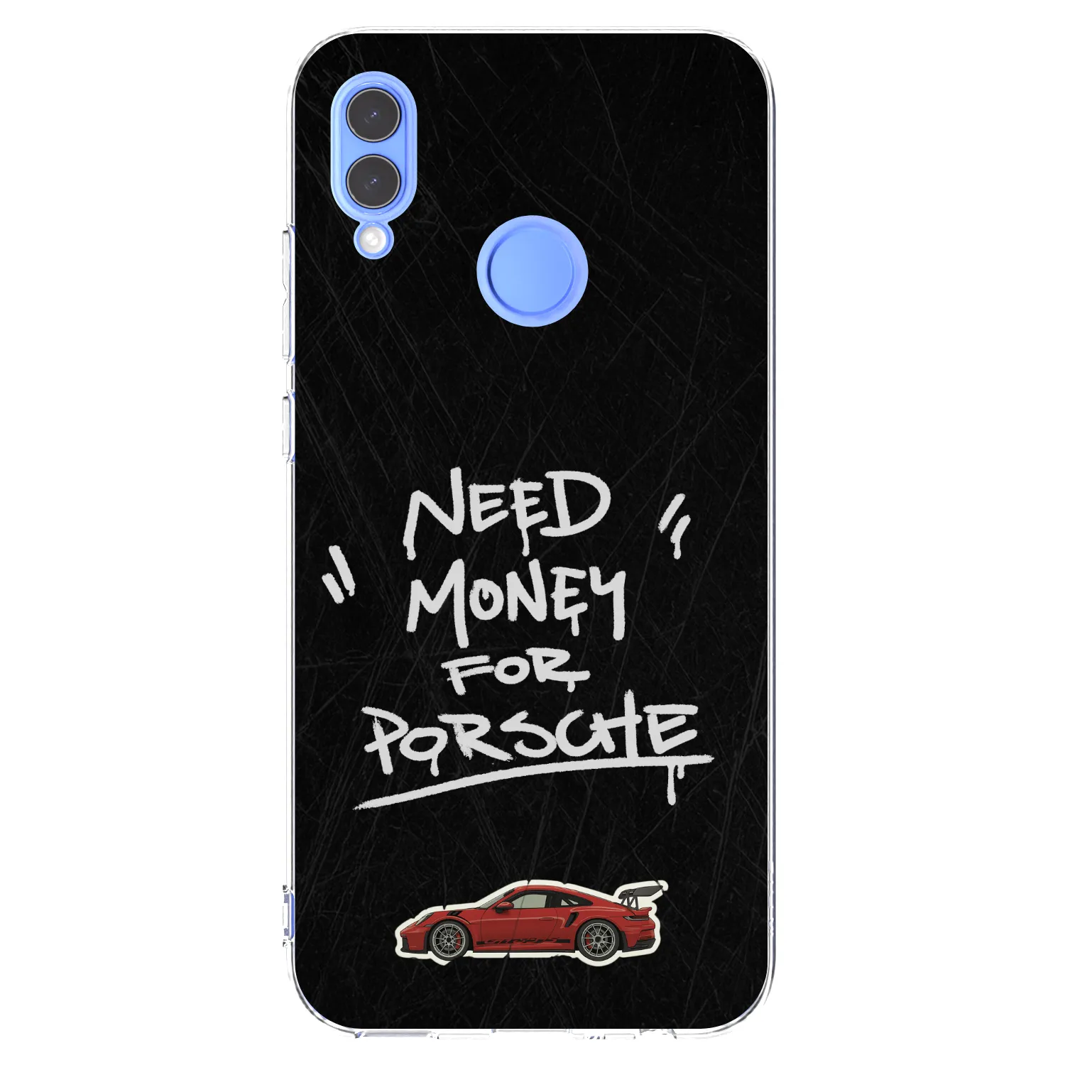 Picasee silikonski prozorni ovitek za Huawei P Smart 2019 - Dark Racer