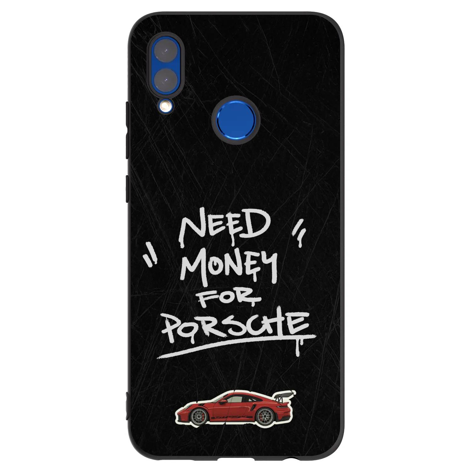 Picasee silikonski črni ovitek za Honor 10 Lite - Dark Racer