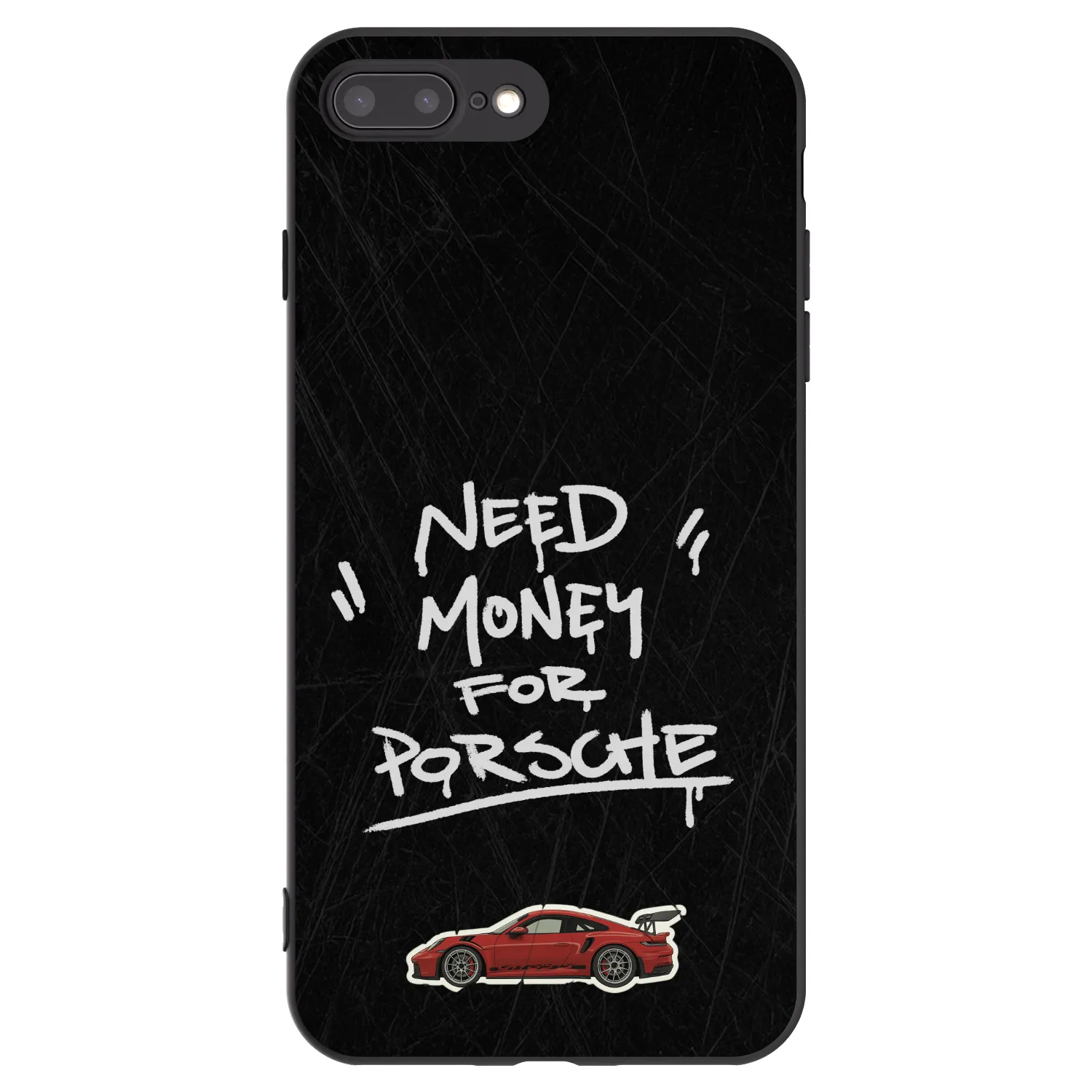 Picasee silikonski črni ovitek za Apple iPhone 8 Plus - Dark Racer