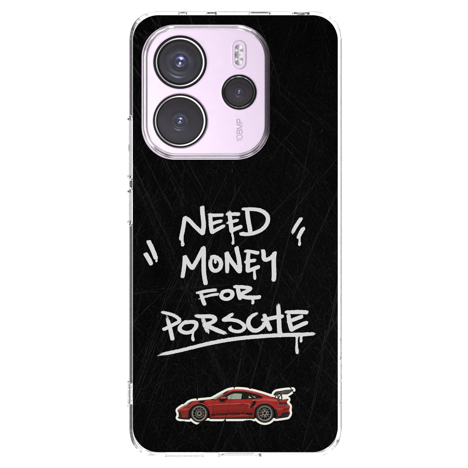 Picasee silikonski prozorni ovitek za Xiaomi Redmi Note 14 4G - Dark Racer