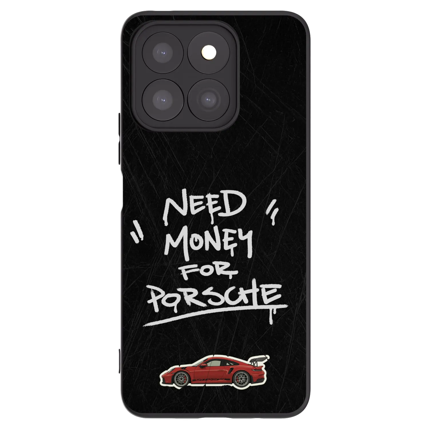 Picasee silikonski črni ovitek za Honor X8c - Dark Racer