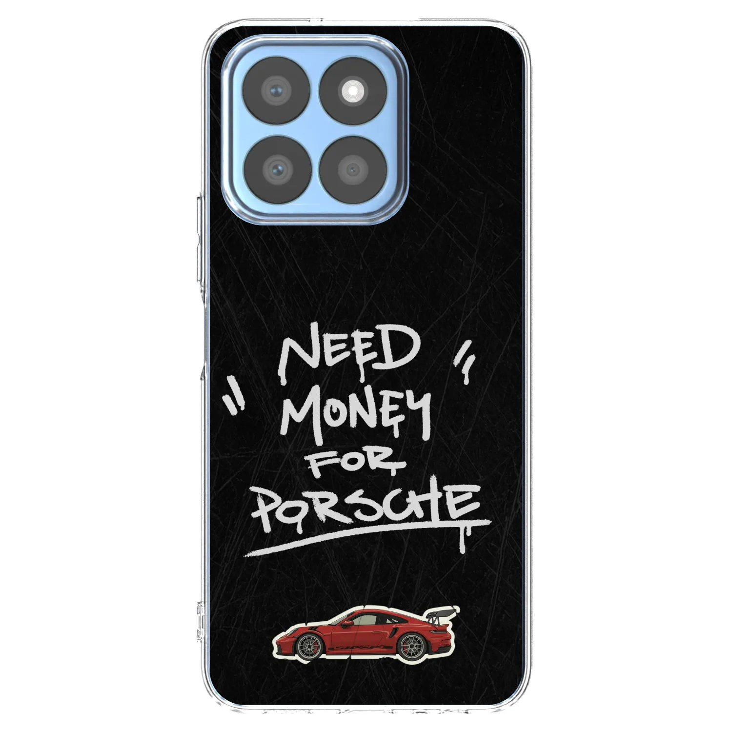 Picasee silikonski prozorni ovitek za Honor X8c - Dark Racer