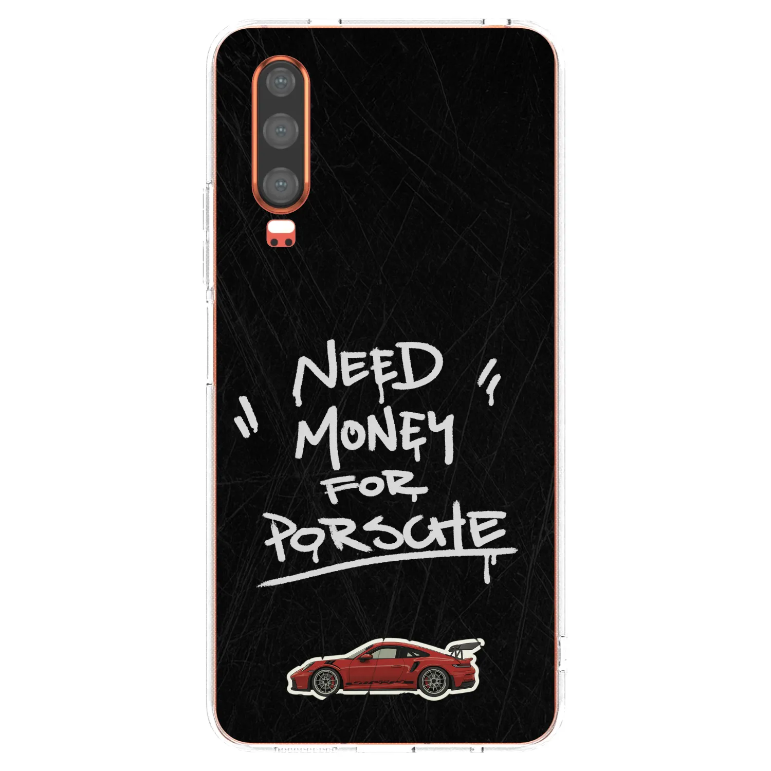 Picasee silikonski prozorni ovitek za Huawei P30 - Dark Racer