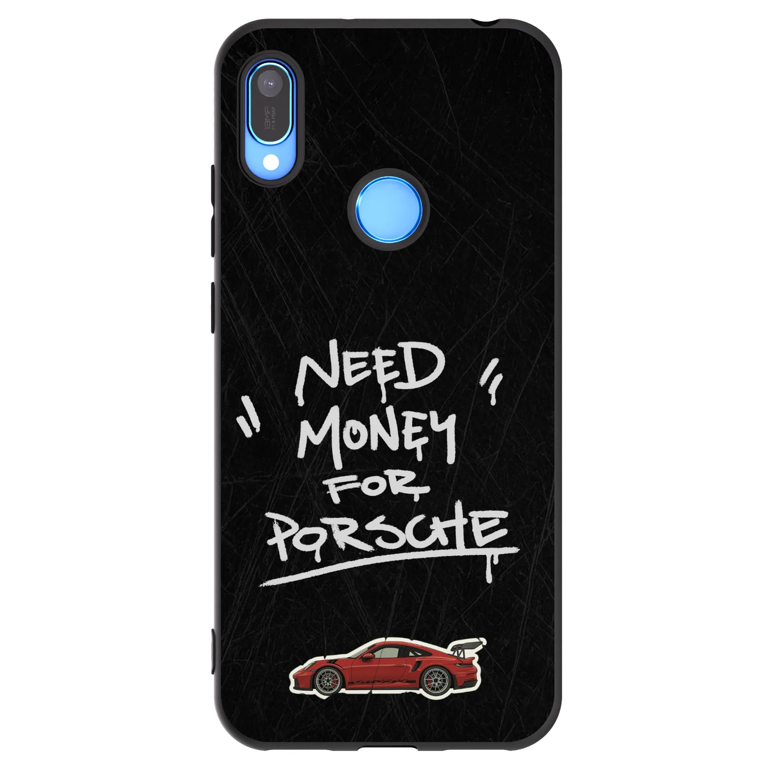 Picasee silikonski črni ovitek za Huawei Y6 2019 - Dark Racer