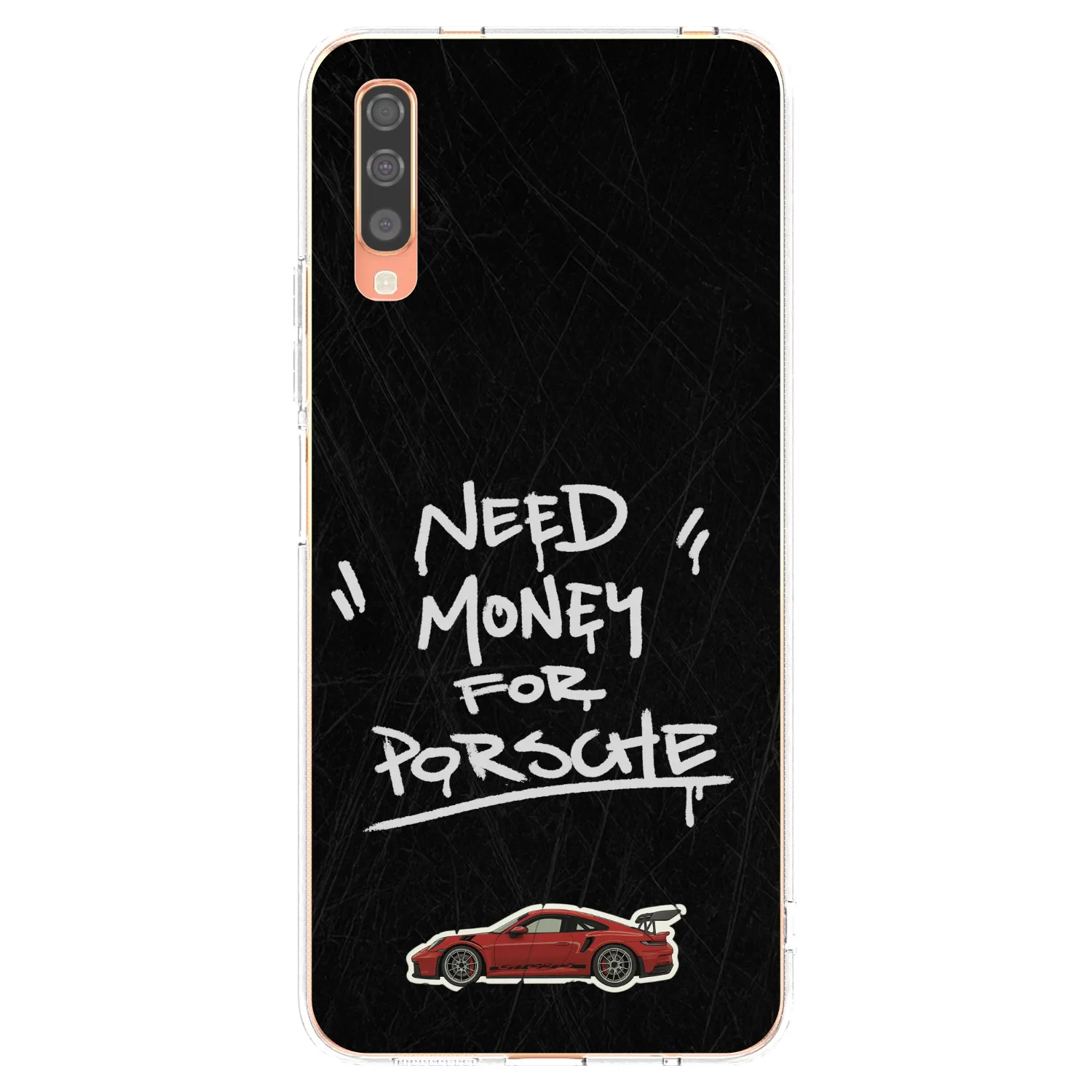 Picasee silikonski prozorni ovitek za Samsung Galaxy A70 A705F - Dark Racer