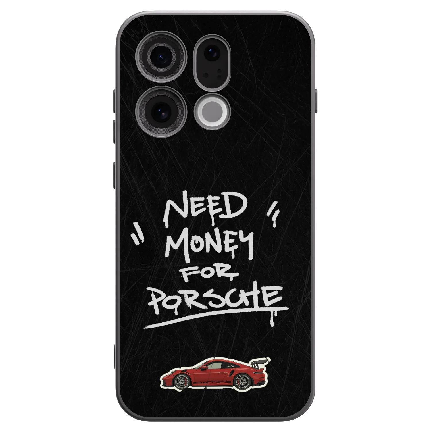 Picasee silikonski črni ovitek za OPPO Find X9 - Dark Racer