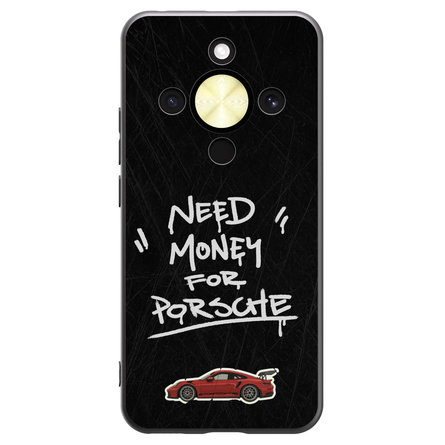 Picasee silikonski črni ovitek za Honor Magic8 Lite 5G - Dark Racer