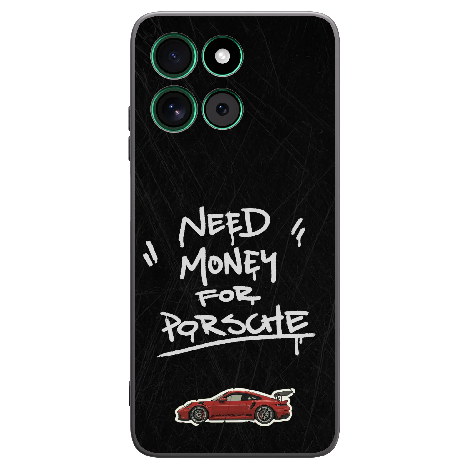 Picasee silikonski črni ovitek za Motorola Moto G57 Power - Dark Racer
