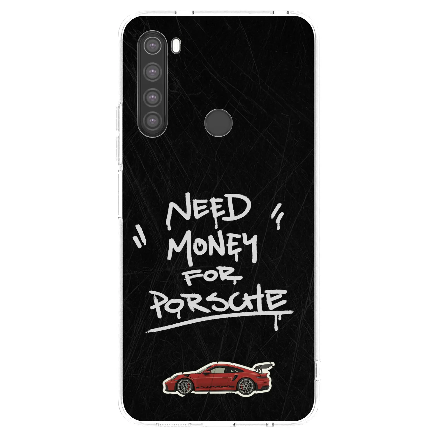 Picasee silikonski prozorni ovitek za Xiaomi Redmi Note 8 - Dark Racer