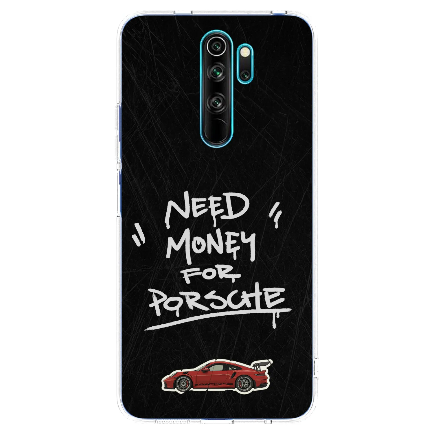 Picasee silikonski prozorni ovitek za Xiaomi Redmi Note 8 Pro - Dark Racer