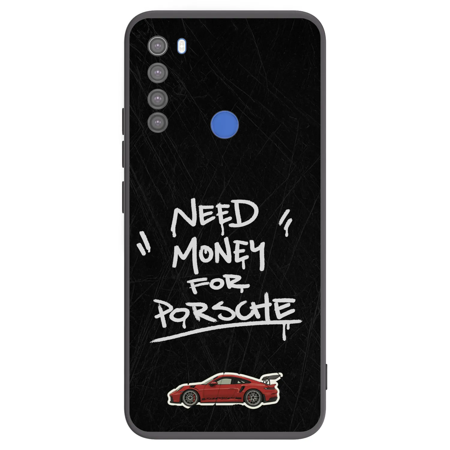 Picasee silikonski črni ovitek za Xiaomi Redmi Note 8T - Dark Racer