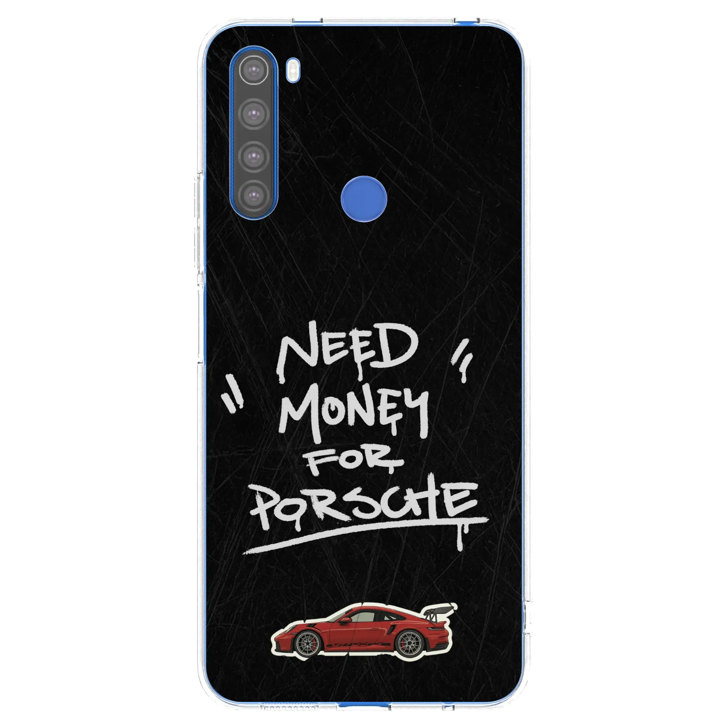 Picasee silikonski prozorni ovitek za Xiaomi Redmi Note 8T - Dark Racer