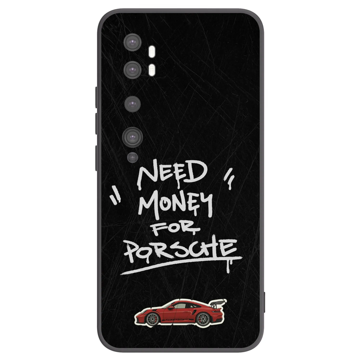 Picasee silikonski črni ovitek za Xiaomi Mi Note 10 (Pro) - Dark Racer