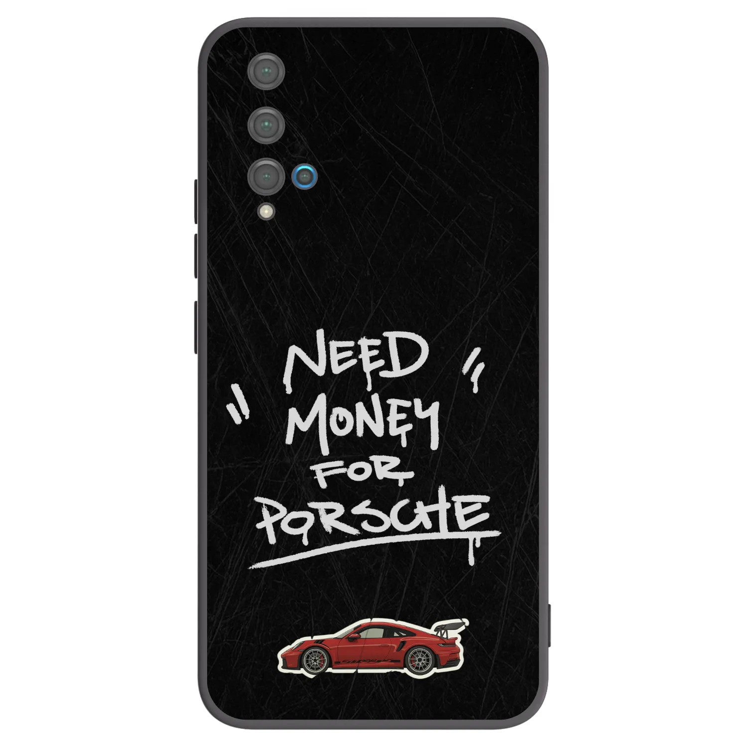 Picasee silikonski črni ovitek za Huawei Nova 5T - Dark Racer