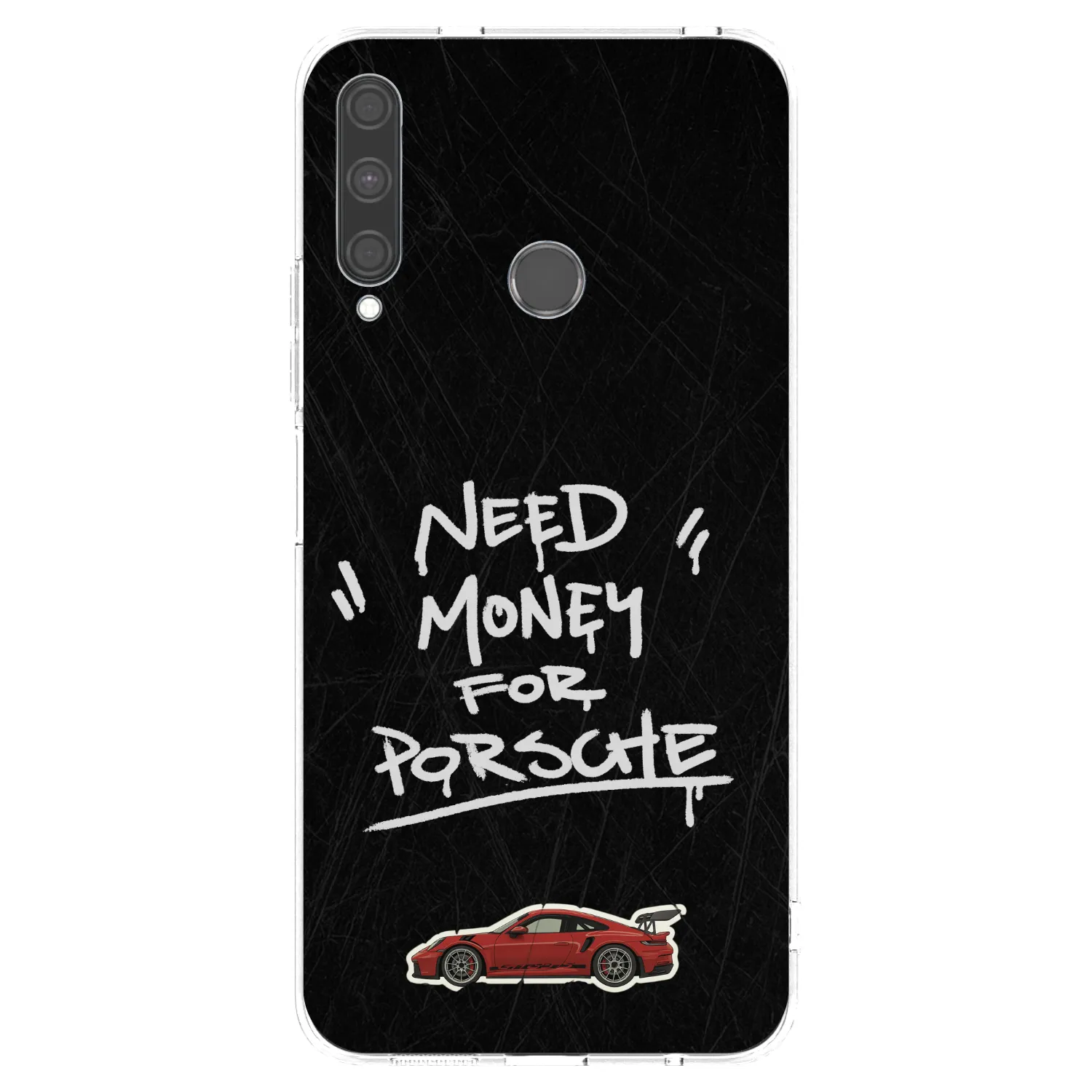 Picasee silikonski prozorni ovitek za Huawei P40 Lite E - Dark Racer