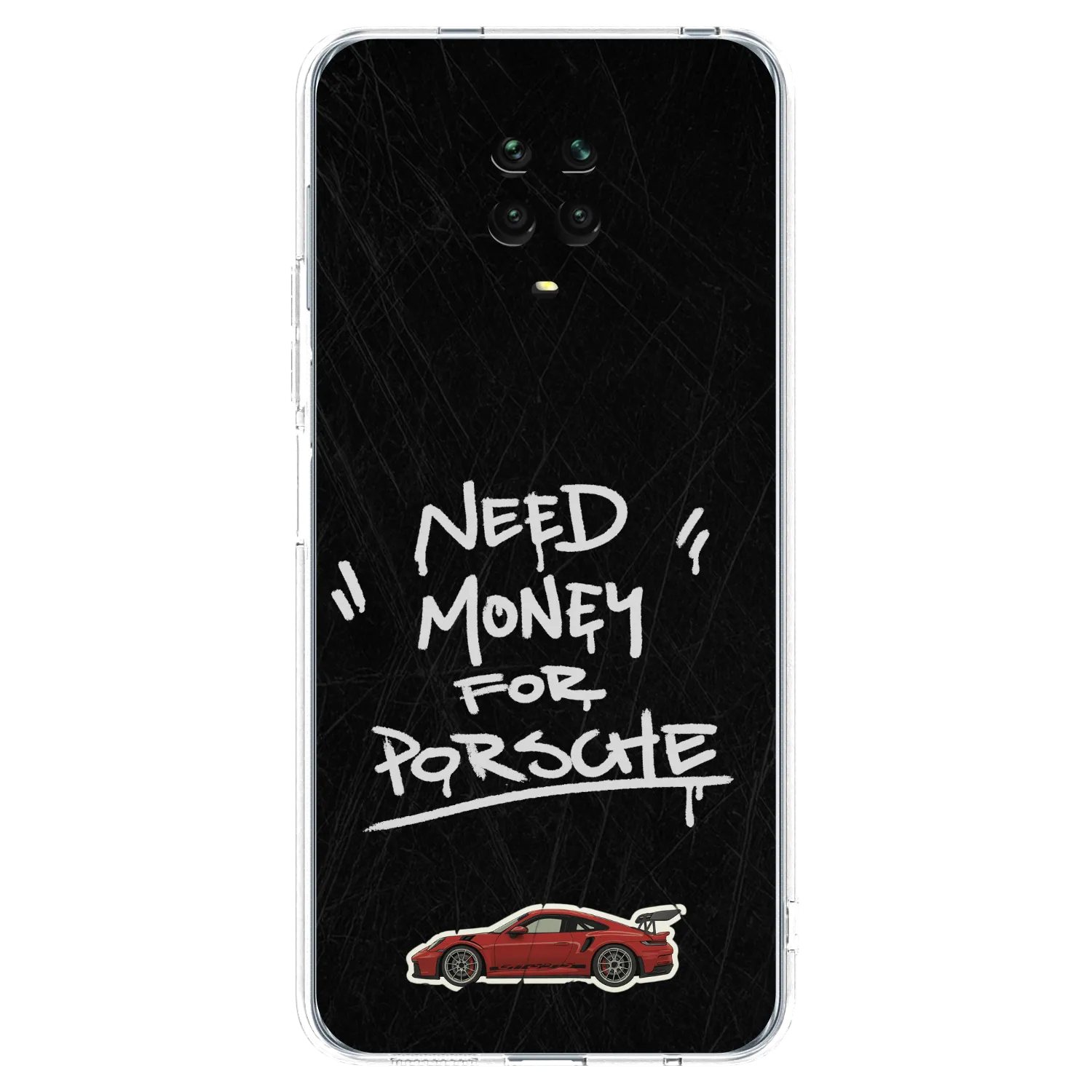 Picasee silikonski prozorni ovitek za Xiaomi Redmi Note 9 Pro - Dark Racer