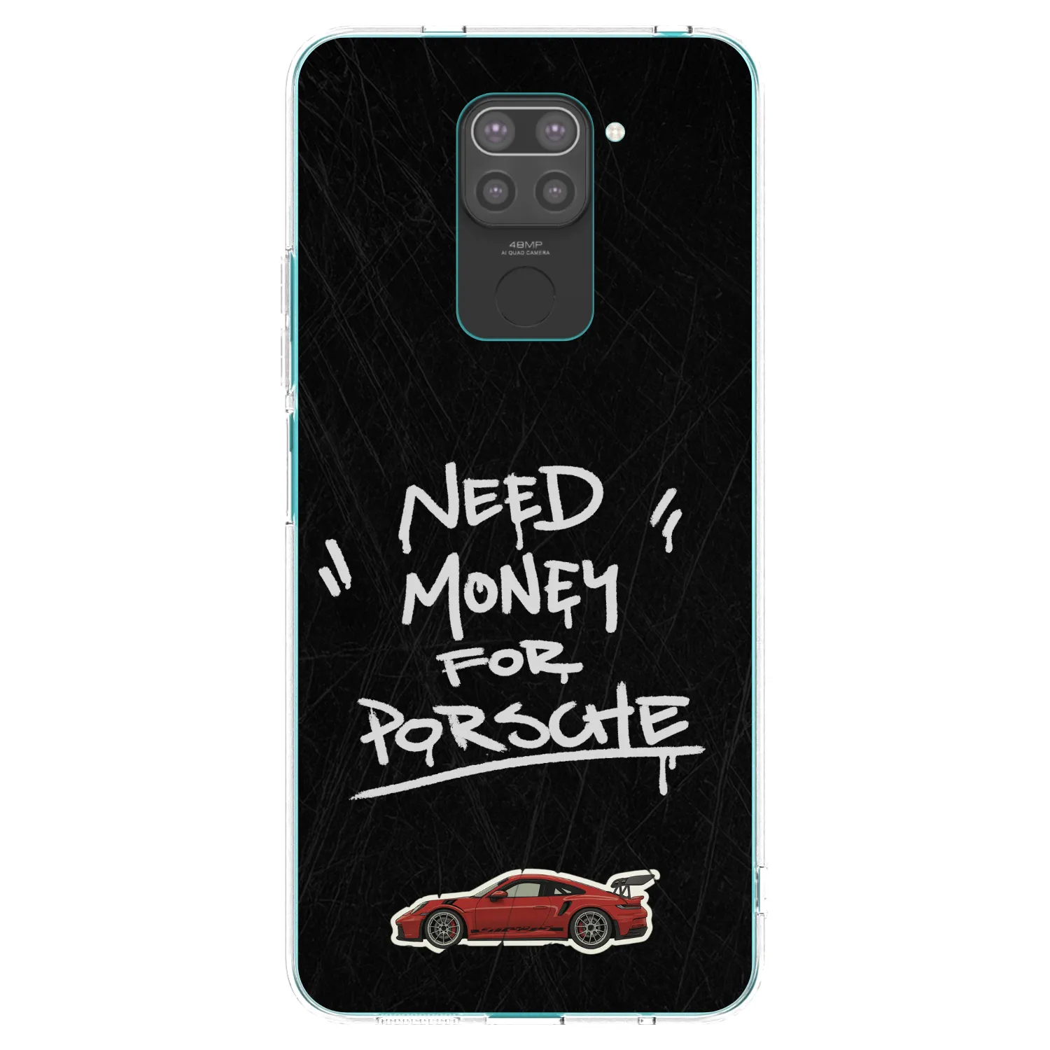 Picasee silikonski črni ovitek za Xiaomi Redmi Note 9 - Dark Racer