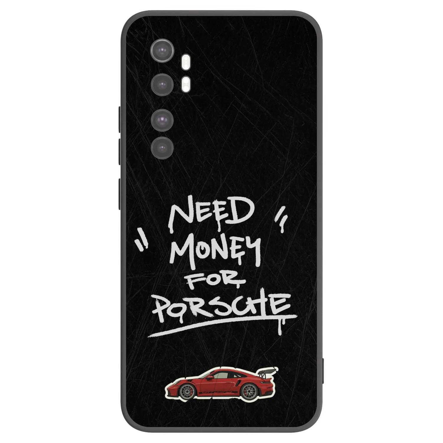 Picasee silikonski črni ovitek za Xiaomi Mi Note 10 Lite - Dark Racer