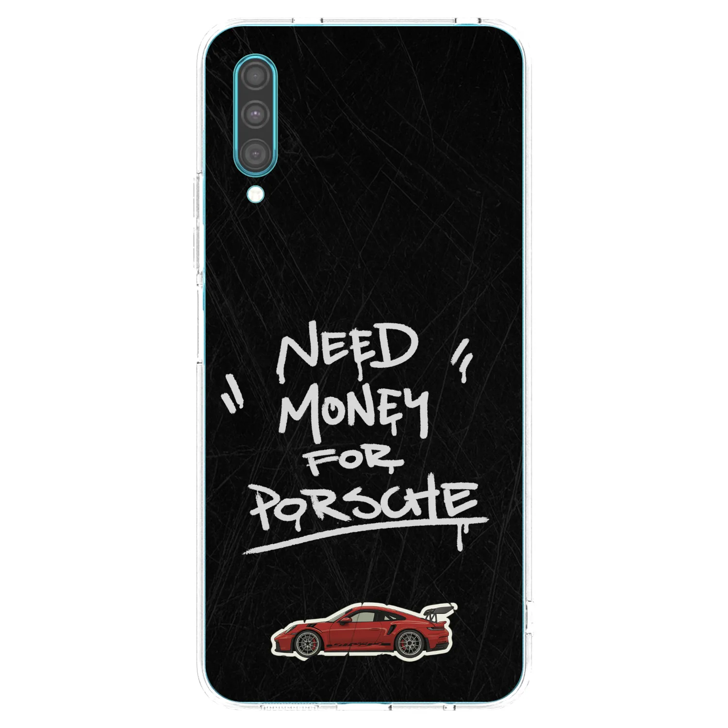 Picasee silikonski prozorni ovitek za Samsung Galaxy A30s A307F - Dark Racer