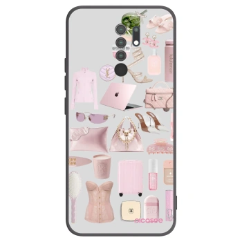 Picasee silikonski črni ovitek za Xiaomi Redmi 9 - Glam Babe