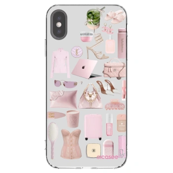 Picasee silikonski prozorni ovitek za Apple iPhone XS Max - Glam Babe