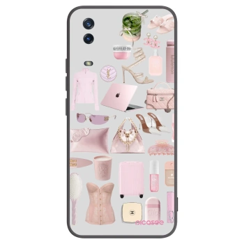 Picasee silikonski črni ovitek za Vivo Y11s - Glam Babe