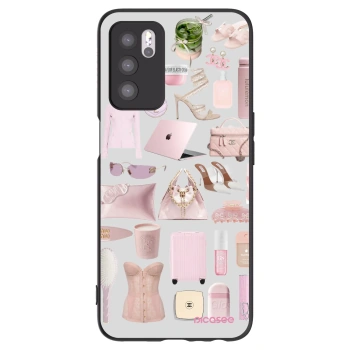 Picasee silikonski črni ovitek za OPPO A16s - Glam Babe