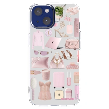 Picasee silikonski prozorni ovitek za Apple iPhone 14 - Glam Babe