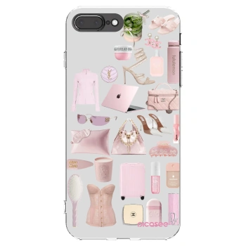 Picasee silikonski prozorni ovitek za Apple iPhone 8 Plus - Glam Babe